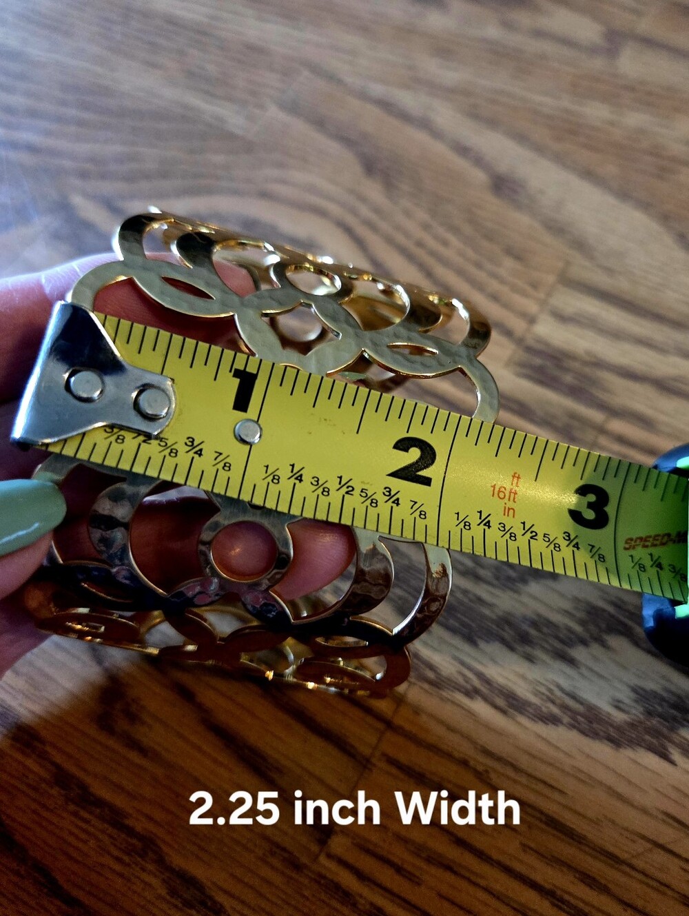 BRIGHTON "Skribbel Bangle" Gold Cut-out Wide Cuff Bracelet EVENT READY! - Picture 5 of 7